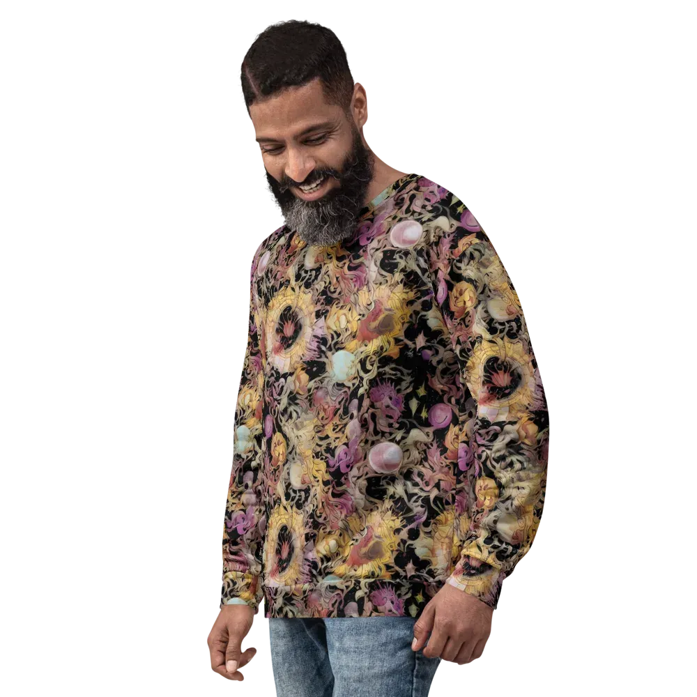 Velvet Labyrinth on Sweatshirt — Left Front