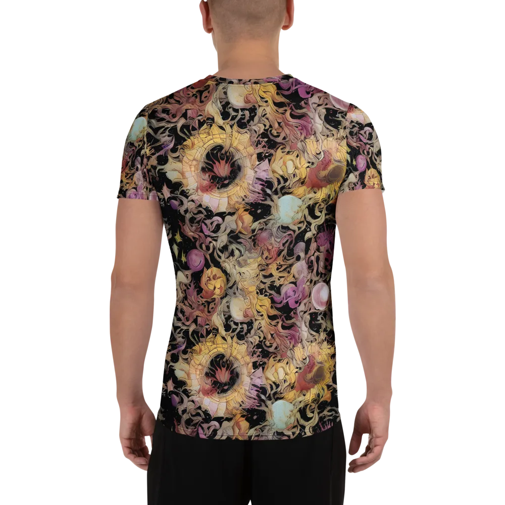 Velvet Labyrinth on Men's Athletic T-Shirt — Back