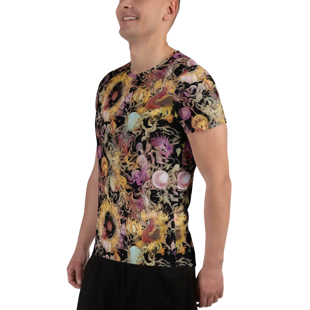 Velvet Labyrinth on Men's Athletic T-Shirt — Left