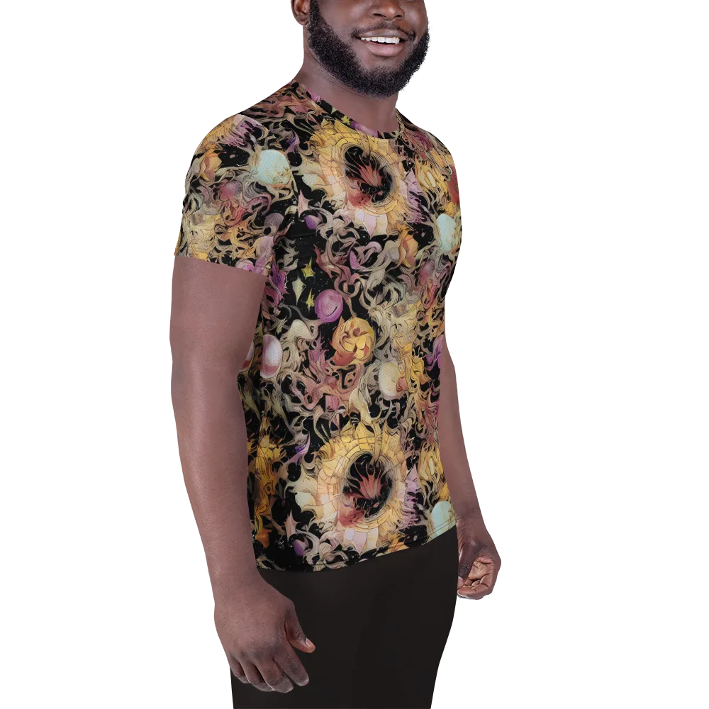 Velvet Labyrinth on Men's Athletic T-Shirt — Right