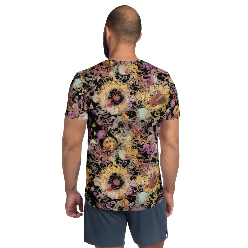 Velvet Labyrinth on Men's Athletic T-Shirt — Back