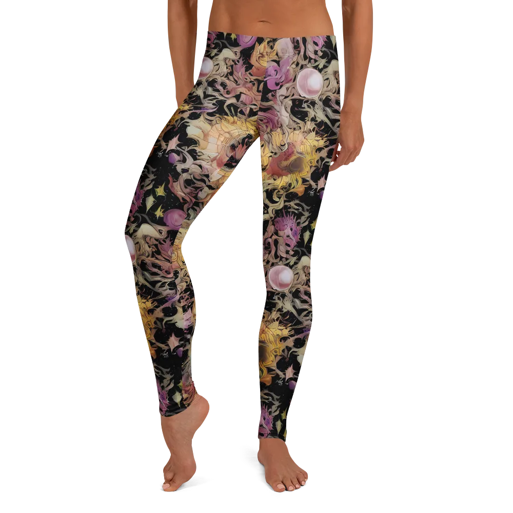 Velvet Labyrinth on Leggings — Front