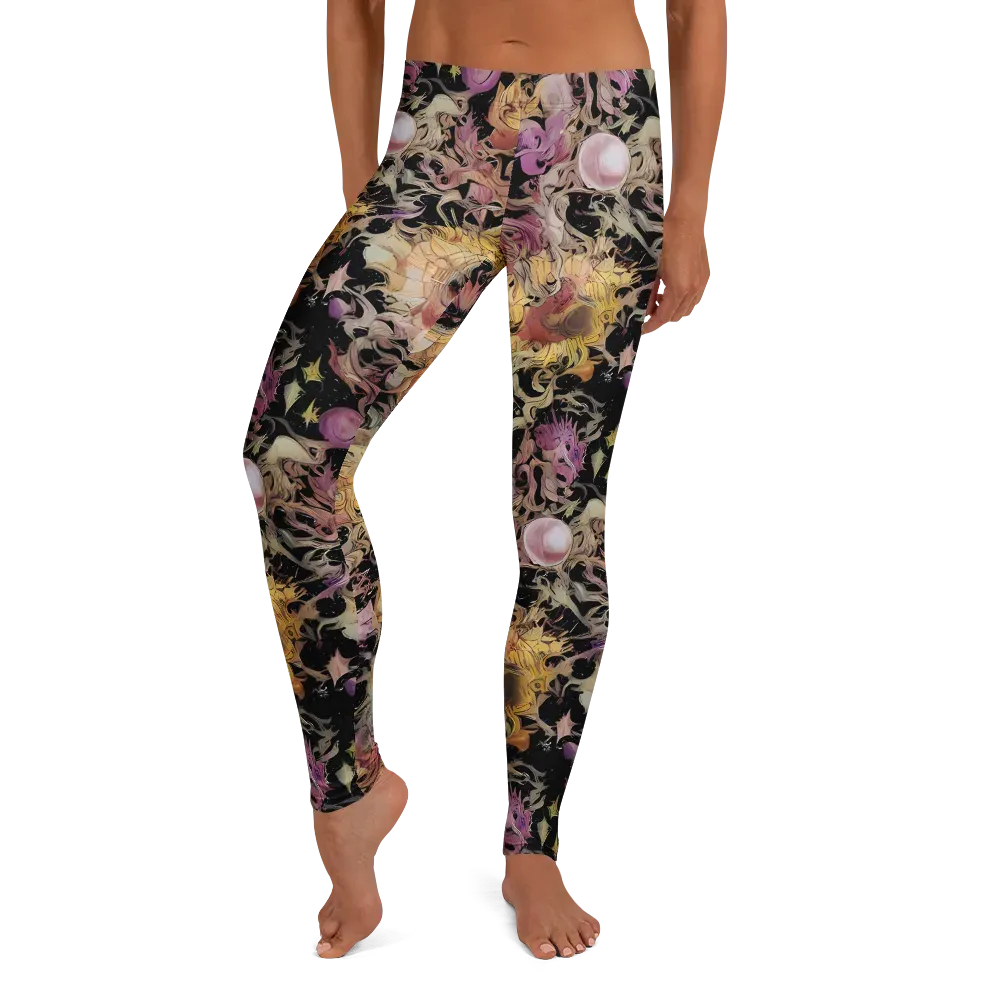 Velvet Labyrinth on Leggings — Front