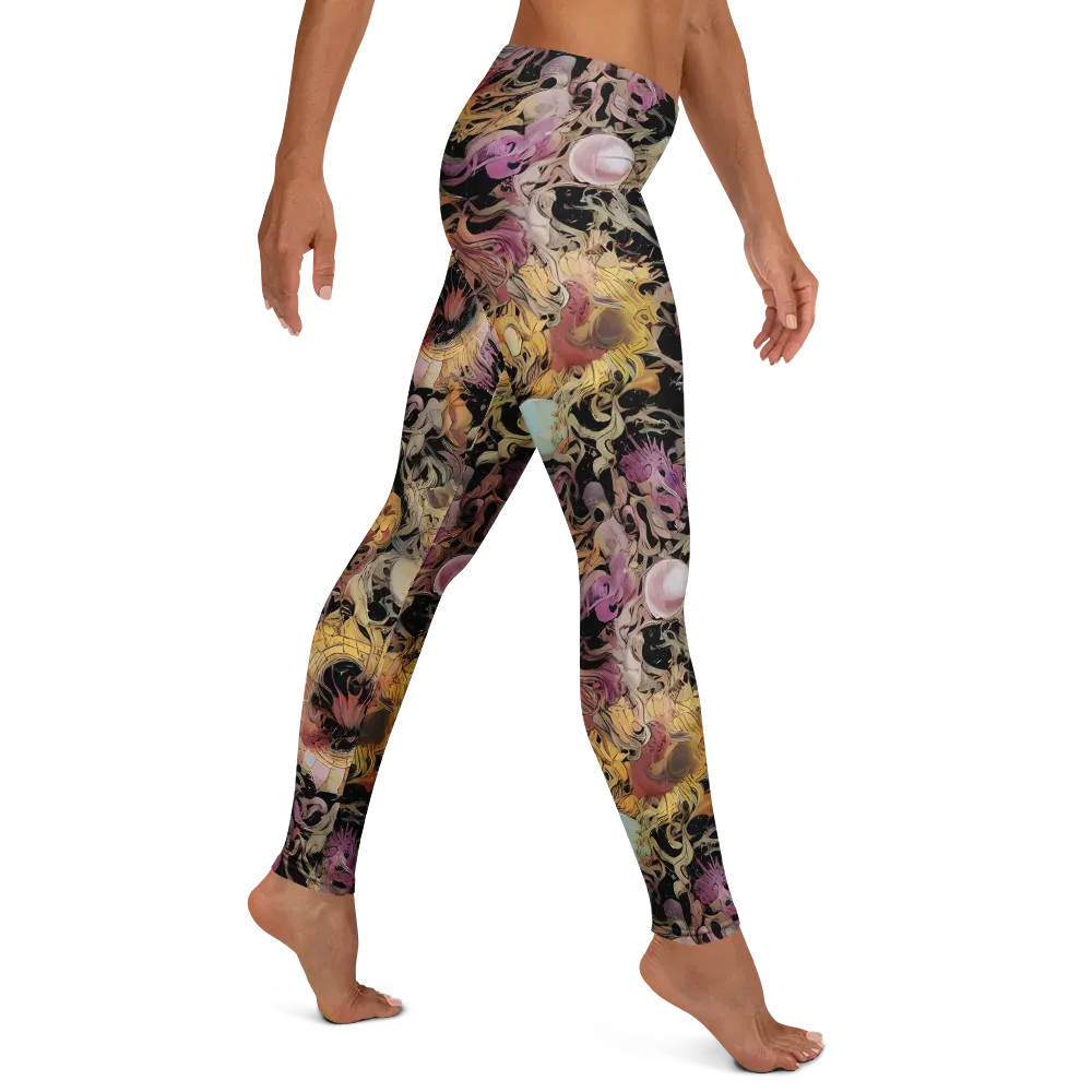 Velvet Labyrinth on Leggings — Right