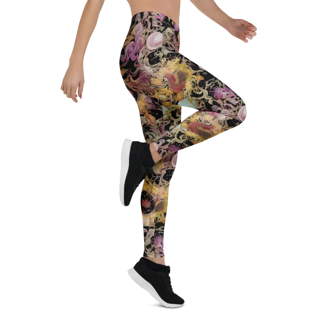 Velvet Labyrinth on Leggings — Right