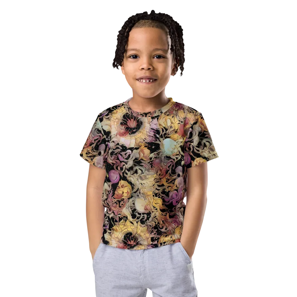 Velvet Labyrinth on Kids Crew Neck T-Shirt — Front
