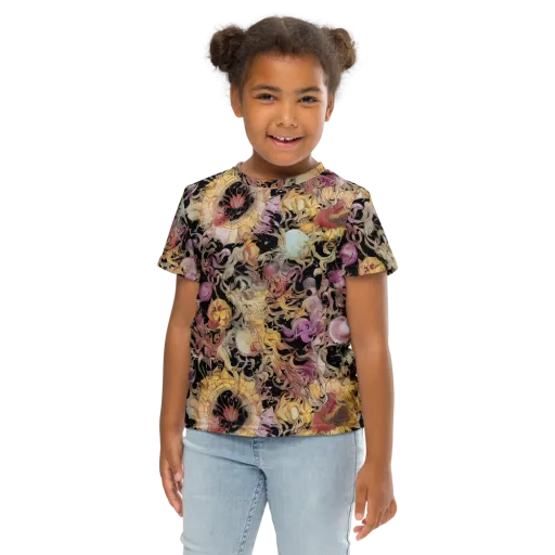 Velvet Labyrinth on a Kids Crew Neck T-Shirt