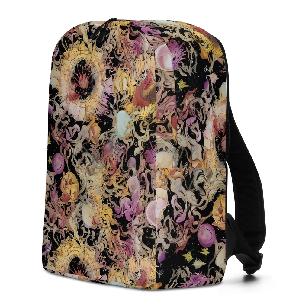 Velvet Labyrinth on Minimalist Backpack — Left