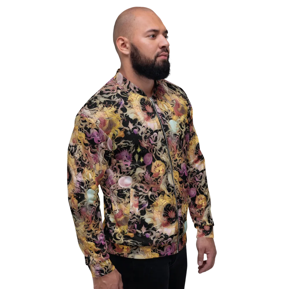 Velvet Labyrinth on Bomber Jacket — Right