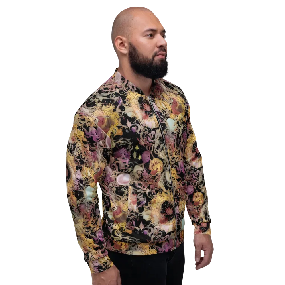 Velvet Labyrinth on Bomber Jacket — Right