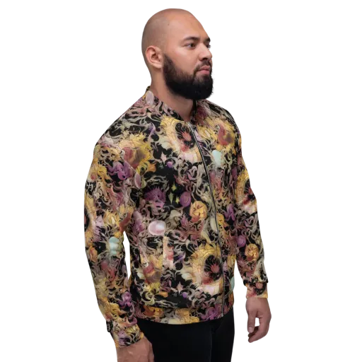 Velvet Labyrinth on a Bomber Jacket