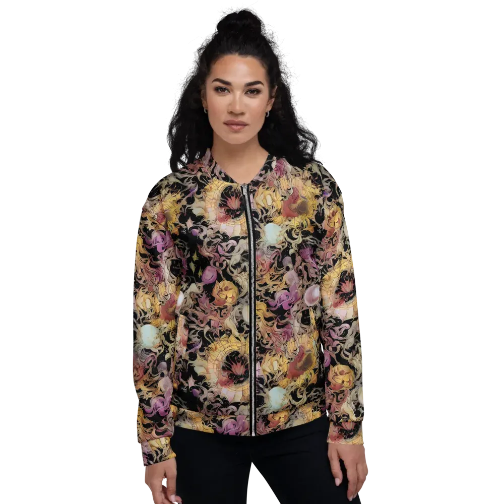 Velvet Labyrinth on Bomber Jacket — Front