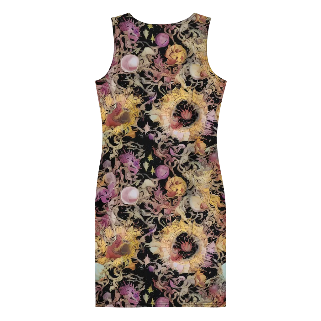 Velvet Labyrinth on Bodycon Dress — Back