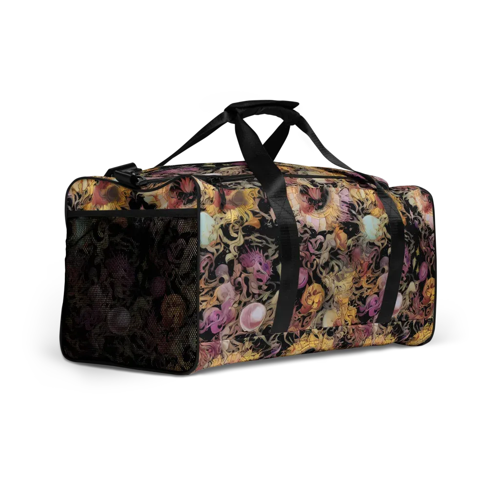 Velvet Labyrinth on Duffle Bag — Right Front