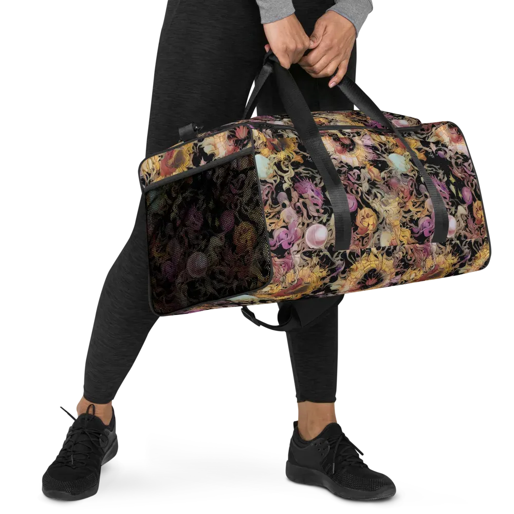 Velvet Labyrinth on Duffle Bag — Right Front