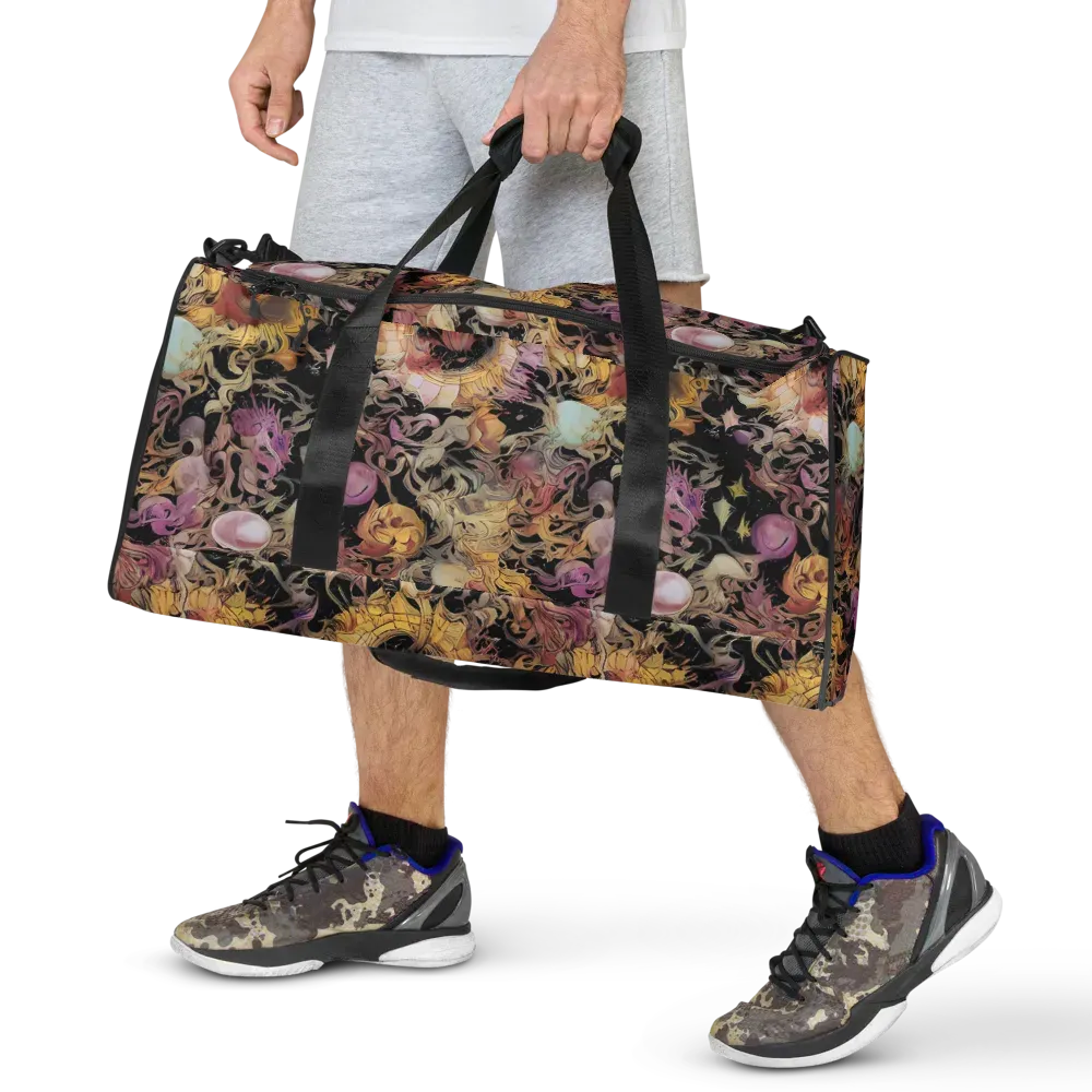 Velvet Labyrinth on Duffle Bag — Front