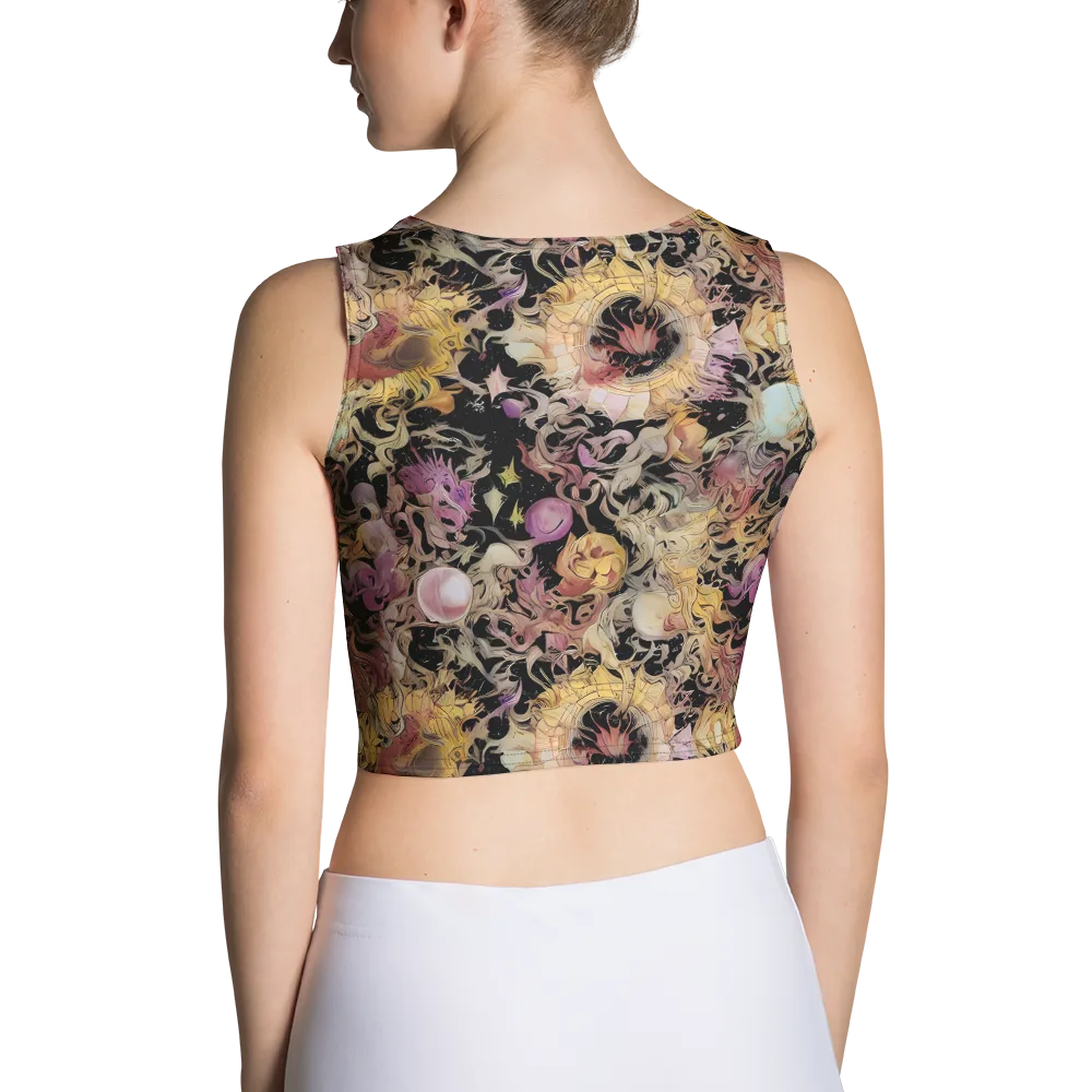 Velvet Labyrinth on Crop Top — Back