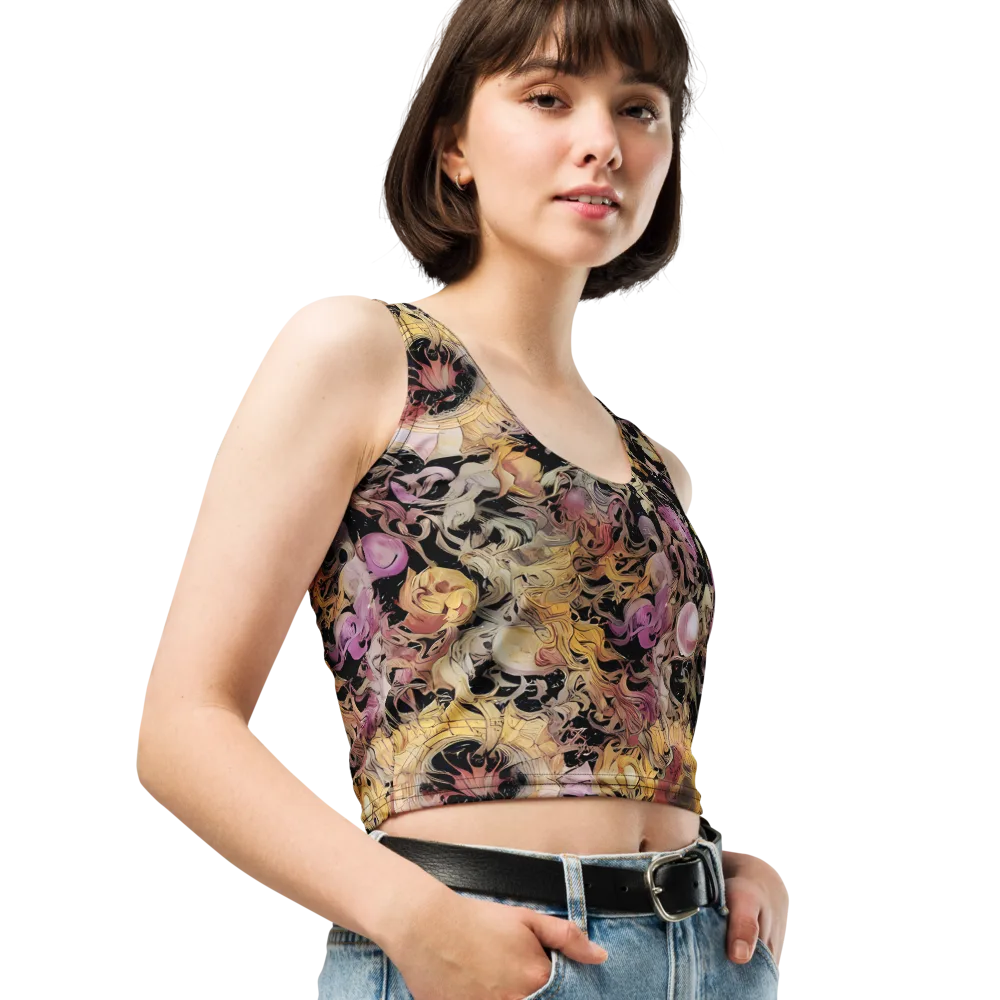 Velvet Labyrinth on Crop Top — Right Front