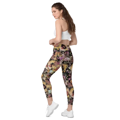 Velvet Labyrinth on a Leggings with Pockets