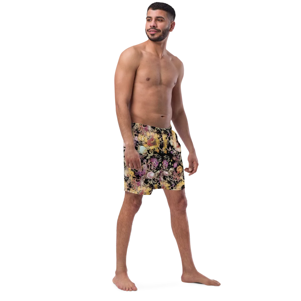 Velvet Labyrinth on Swim Trunks — Right Front