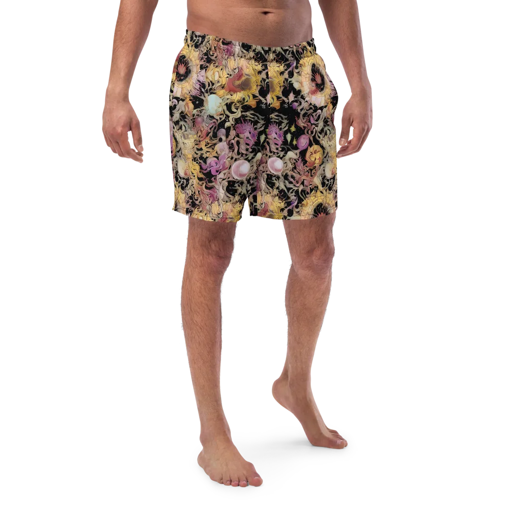 Velvet Labyrinth on Swim Trunks — Front