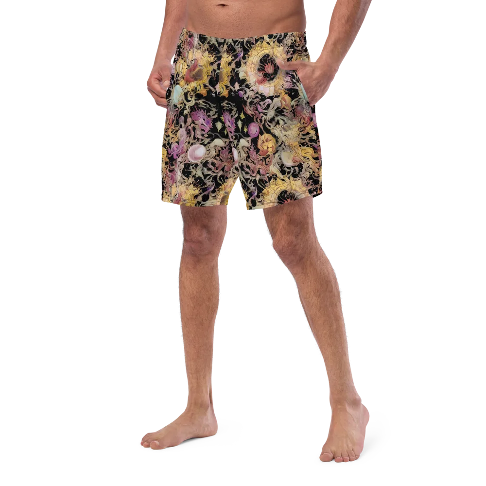 Velvet Labyrinth on Swim Trunks — Left Front