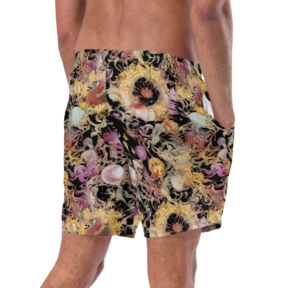 Velvet Labyrinth on Swim Trunks — Right Back