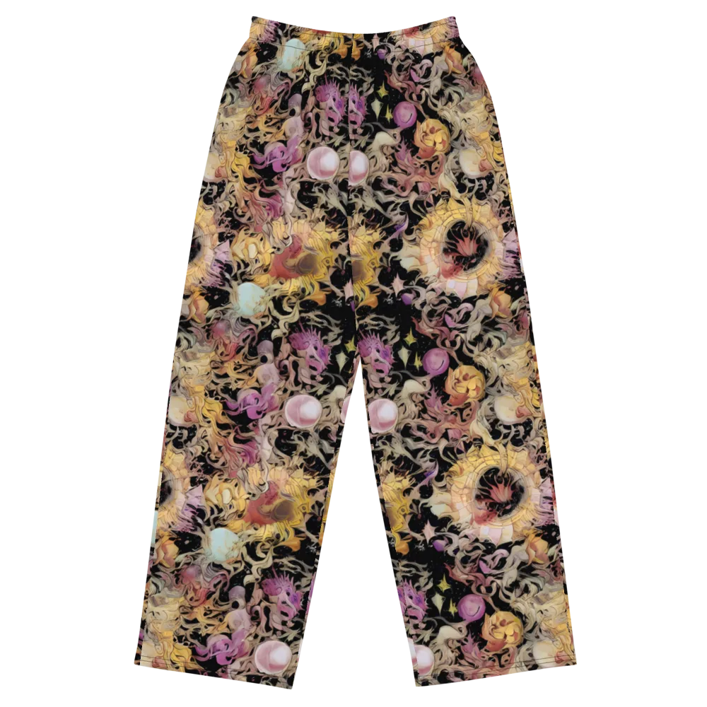 Velvet Labyrinth on Wide-Leg Pants — Front