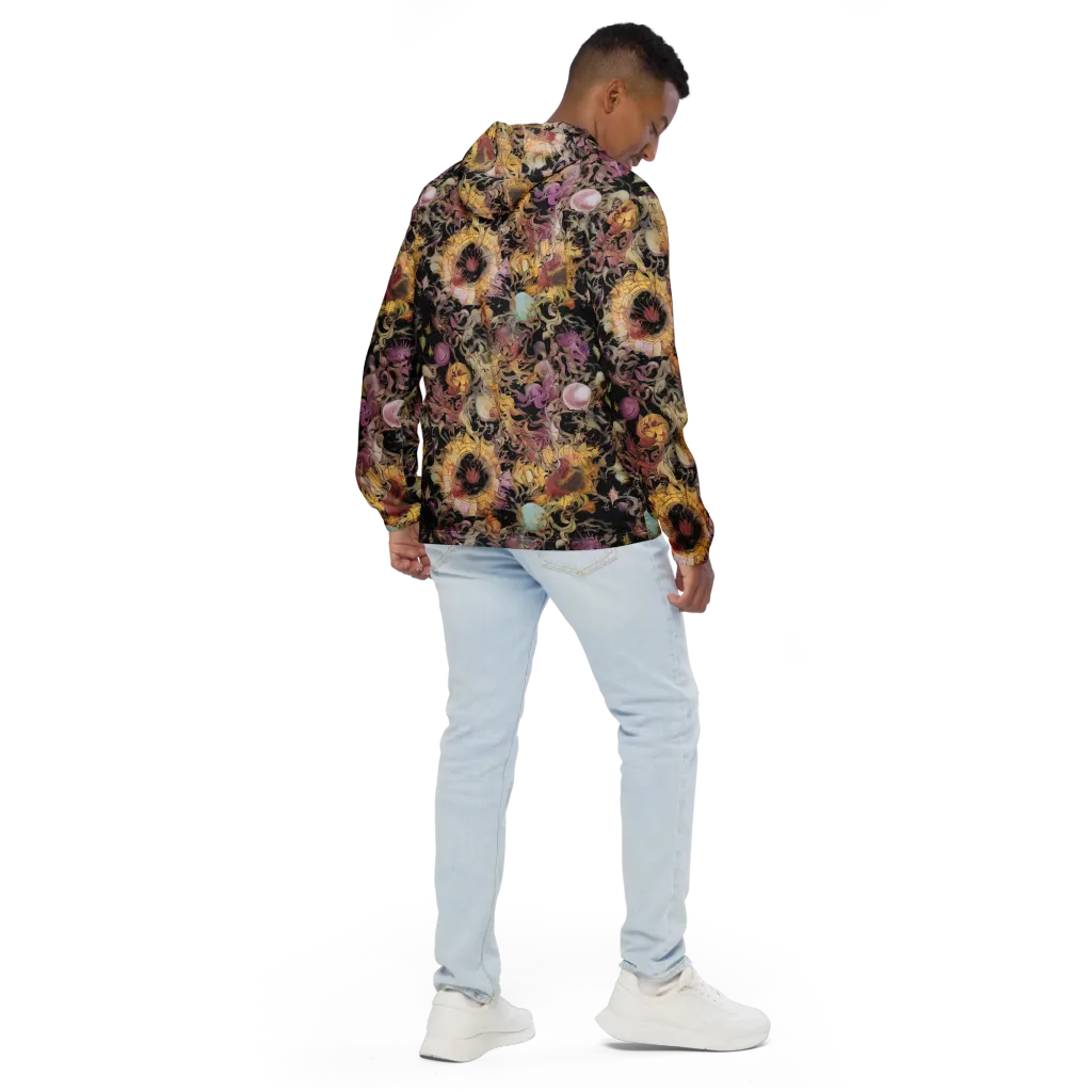 Velvet Labyrinth on Men's Windbreaker — Back