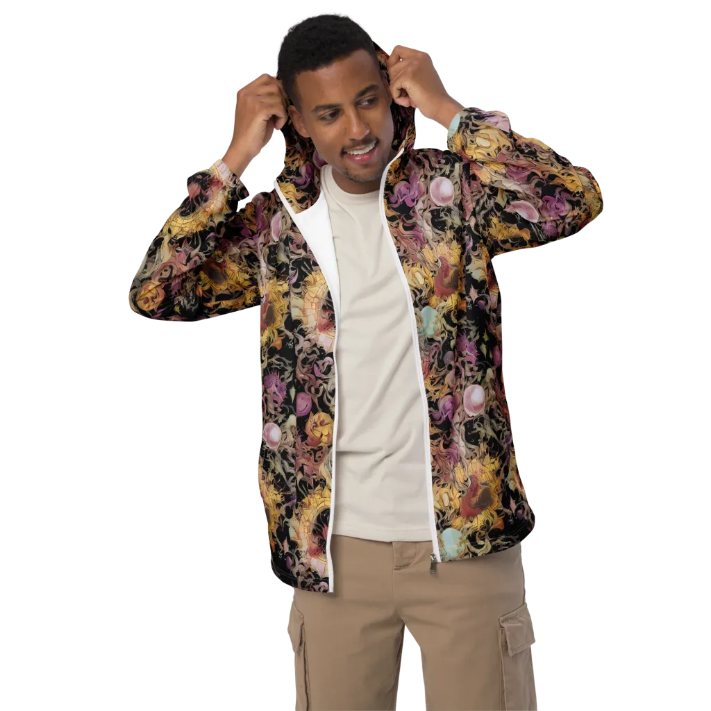 Velvet Labyrinth on Men's Windbreaker — Front