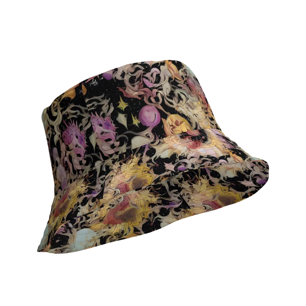 Velvet Labyrinth on Reversible Bucket Hat — Product details Outside