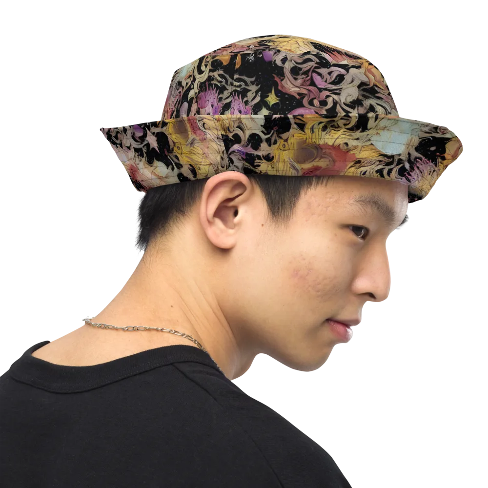 Velvet Labyrinth on Reversible Bucket Hat — Right Outside
