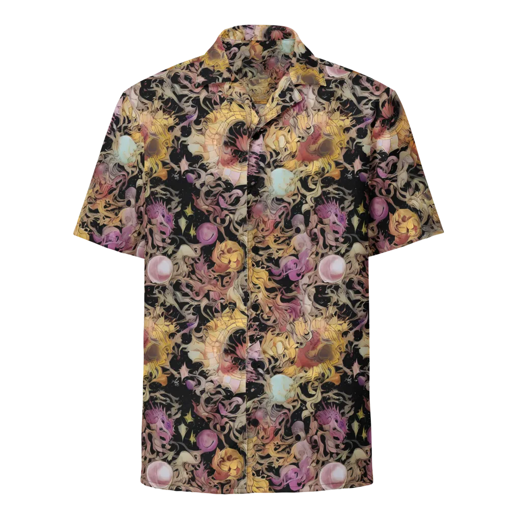 Velvet Labyrinth on Button Shirt — Front