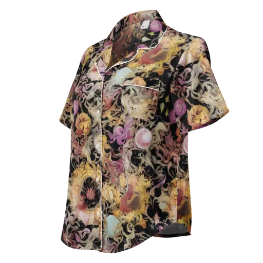 Velvet Labyrinth on a Women's Short Sleeve Pajama Top