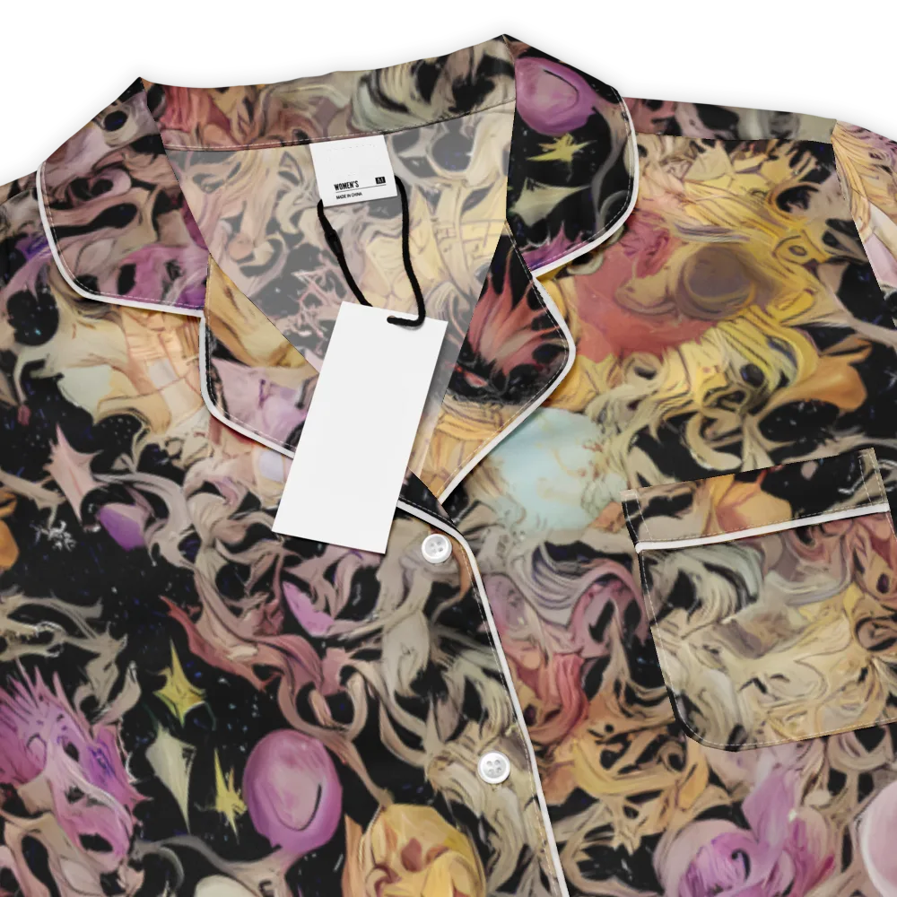 Velvet Labyrinth on Women's Short Sleeve Pajama Top — Product details