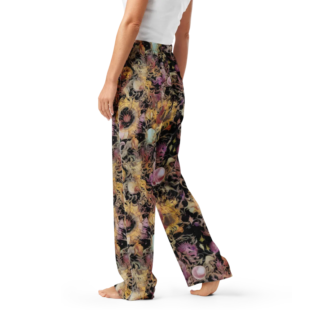 Velvet Labyrinth on Women's Pajama Pants — Left