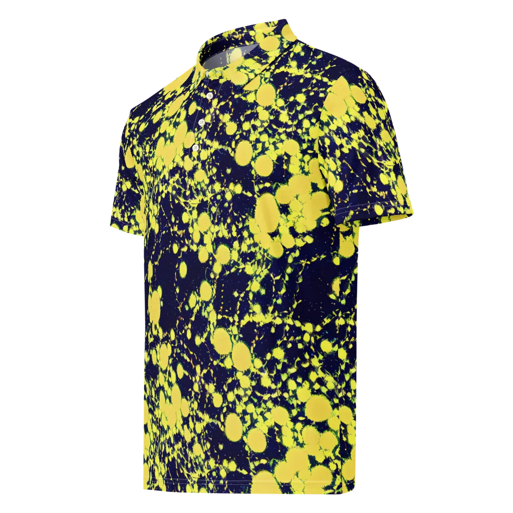 Acid Midnight on Men's Slim Fit Polo Shirt — Left Front