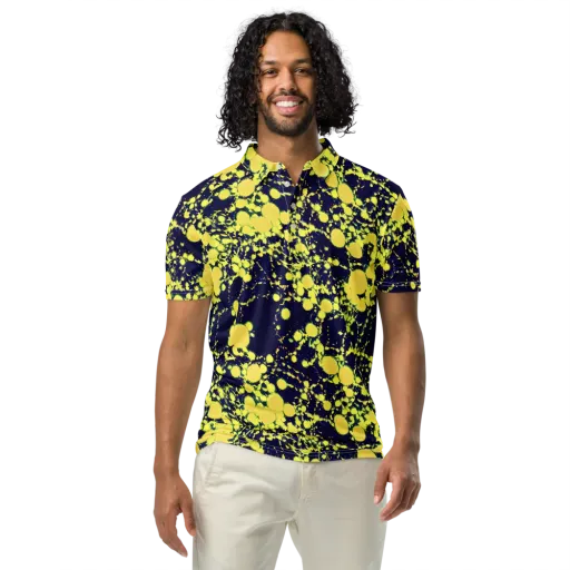 Acid Midnight on a Men's Slim Fit Polo Shirt