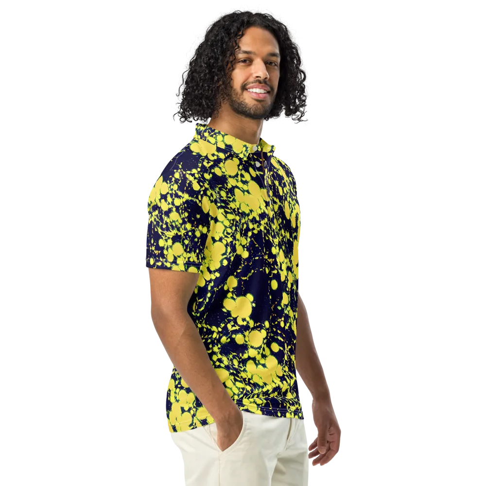 Acid Midnight on Men's Slim Fit Polo Shirt — Right Front