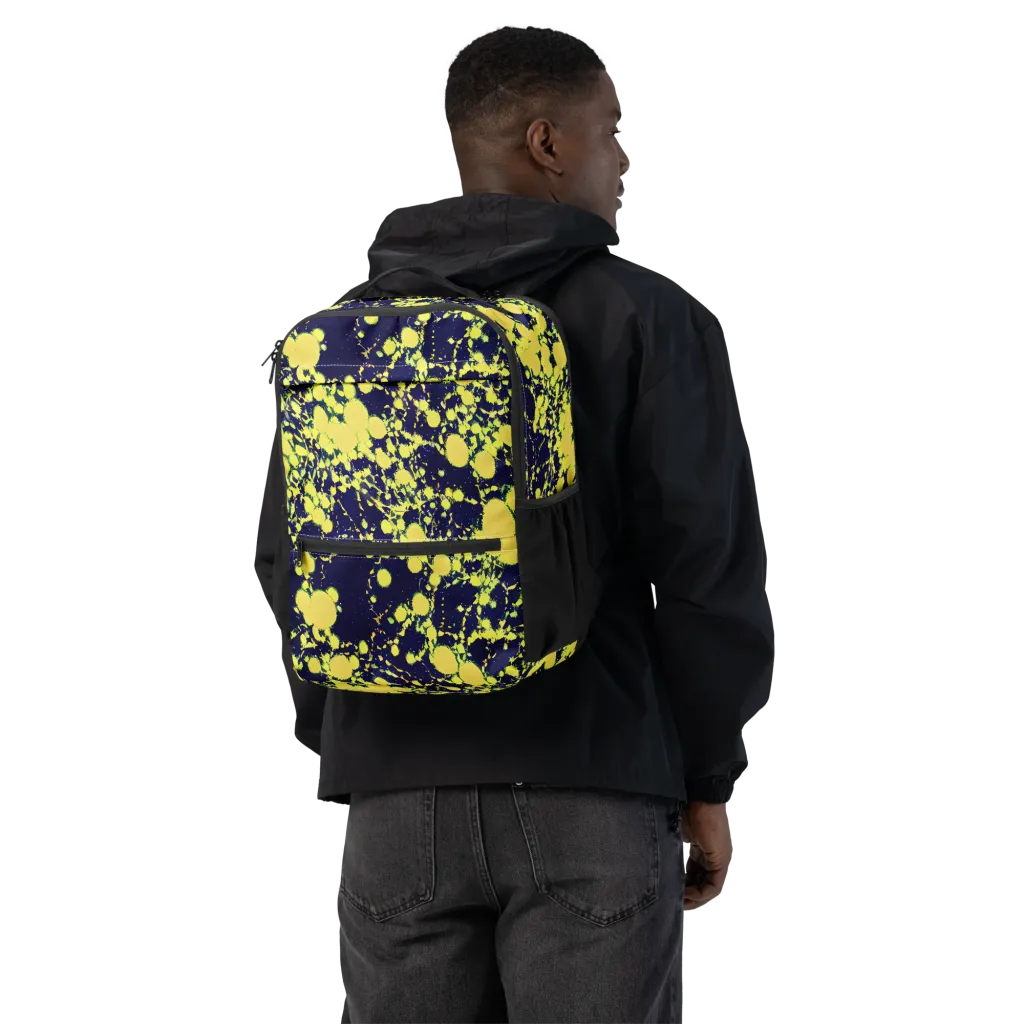 Acid Midnight on Utility Backpack — Back
