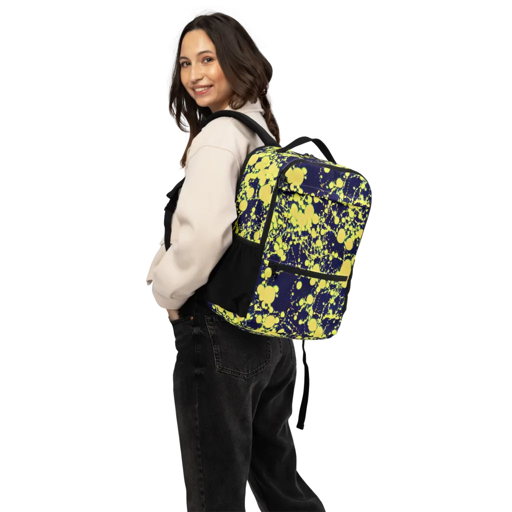 Acid Midnight on Utility Backpack — Back