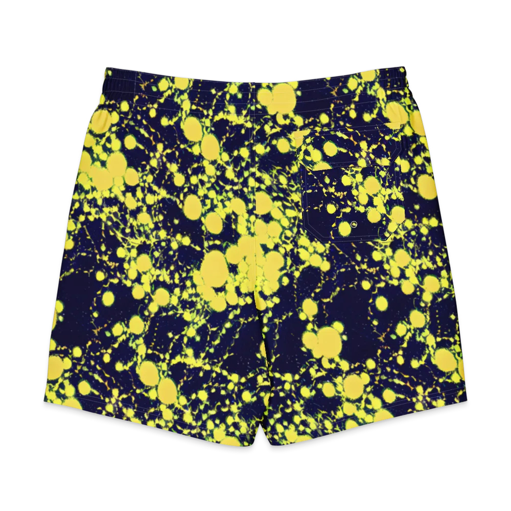 Acid Midnight on Men's Board Shorts — Back
