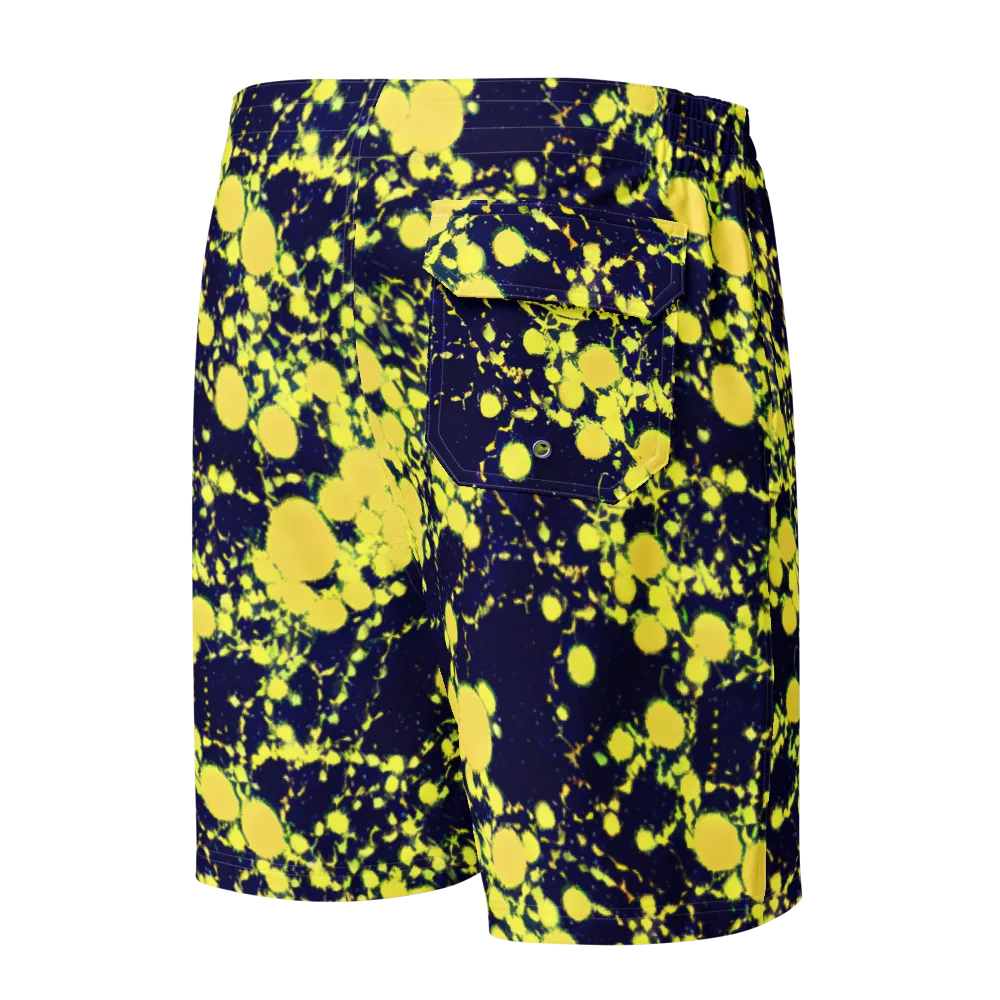 Acid Midnight on Men's Board Shorts — Back