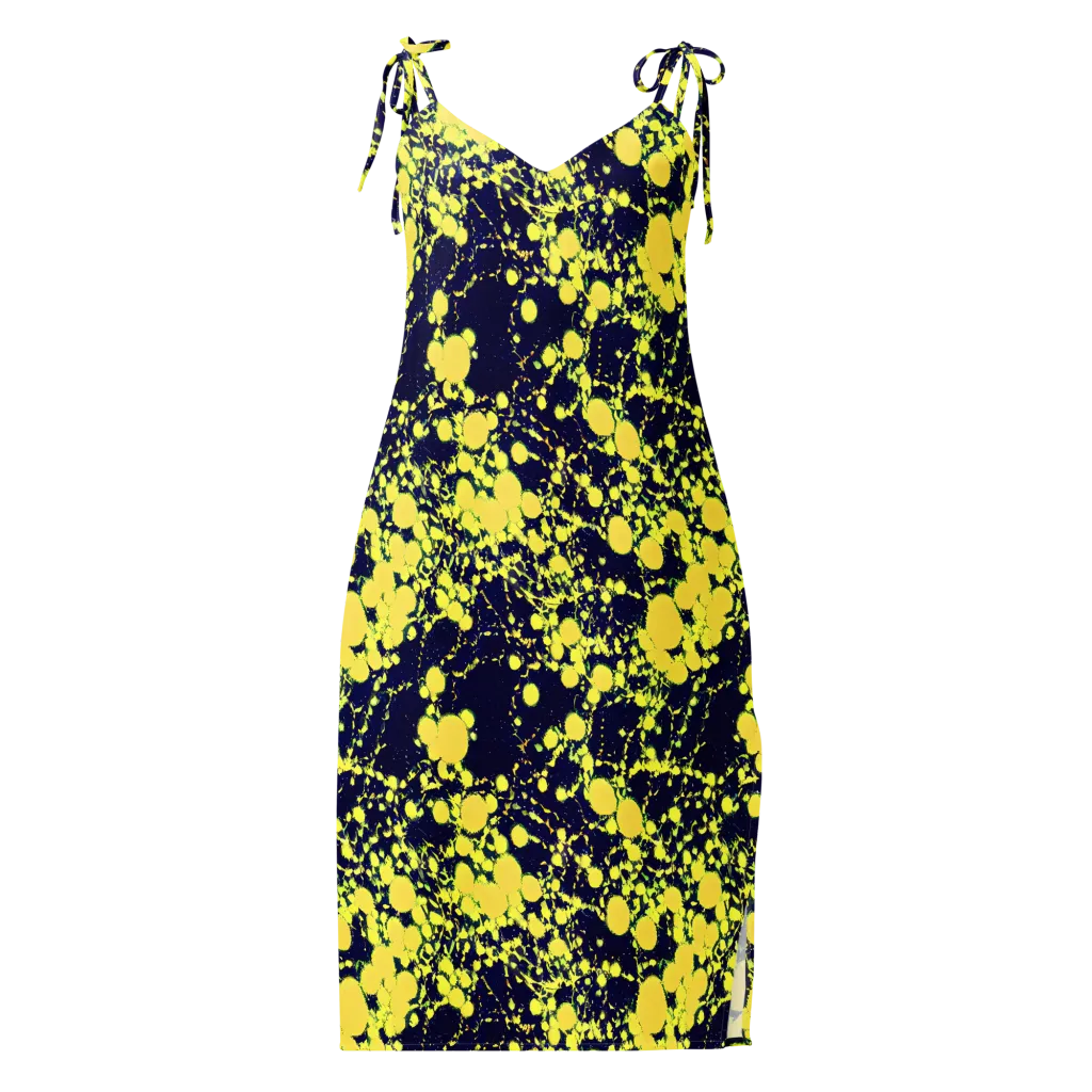 Acid Midnight on Slip Dress — Front