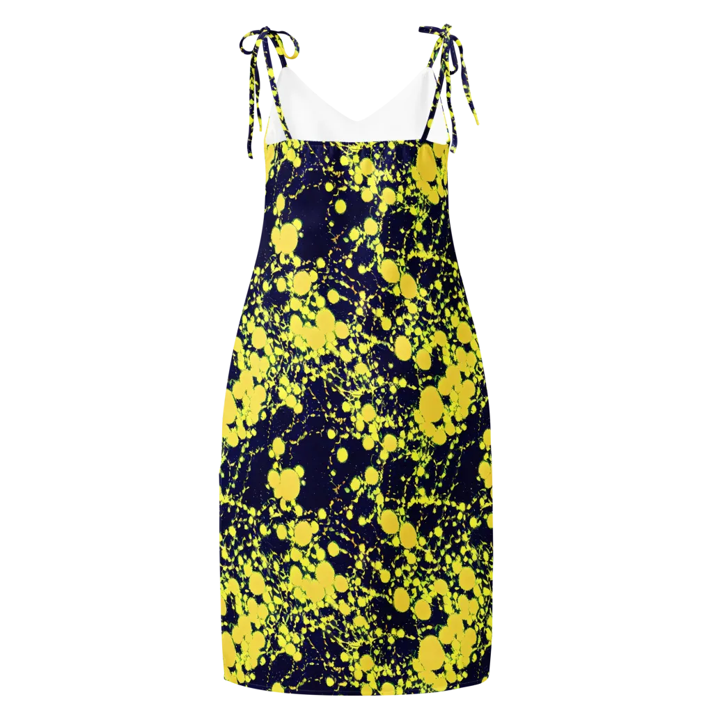 Acid Midnight on Slip Dress — Back