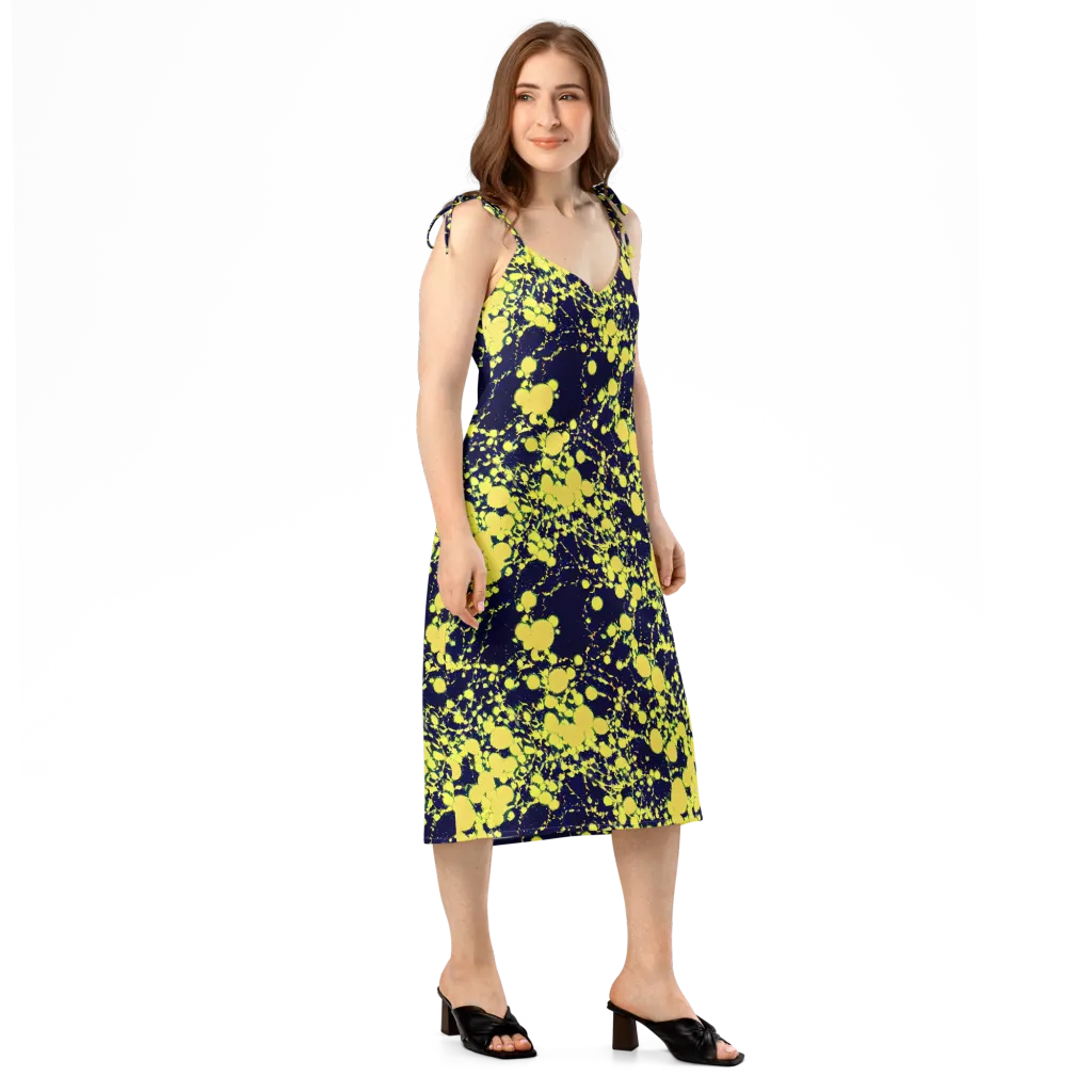 Acid Midnight on Slip Dress — Right Front