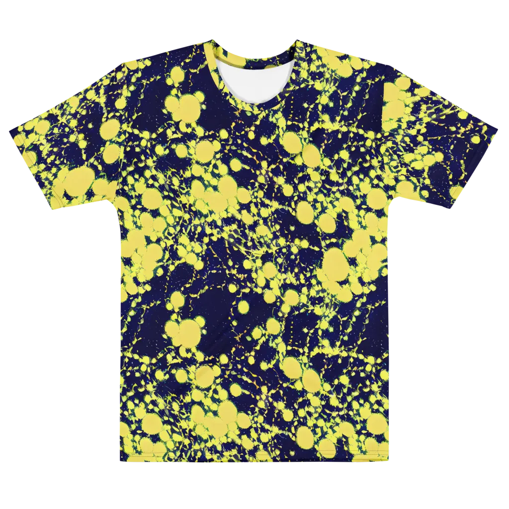 Acid Midnight on Men's Cotton Crew Neck T-Shirt — Front