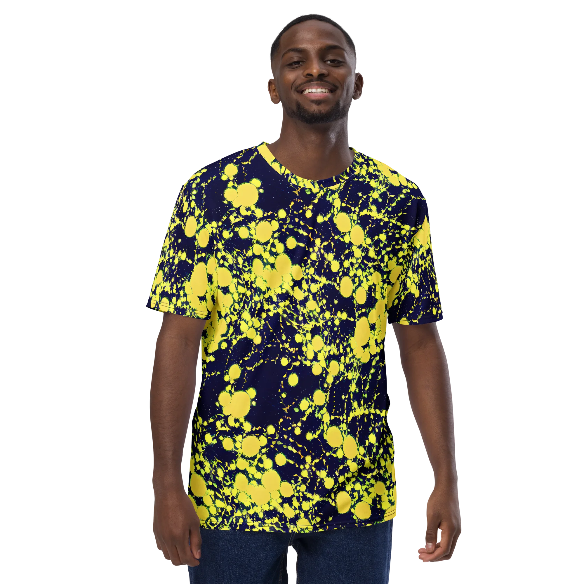 Acid Midnight on Men's Crew Neck T-Shirt — Front