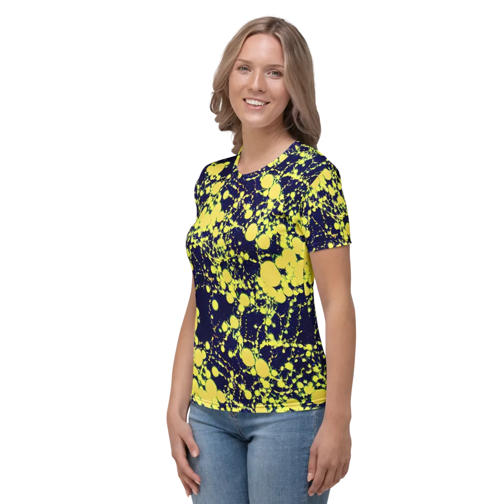 Acid Midnight on Women's Crew Neck T-Shirt — Left