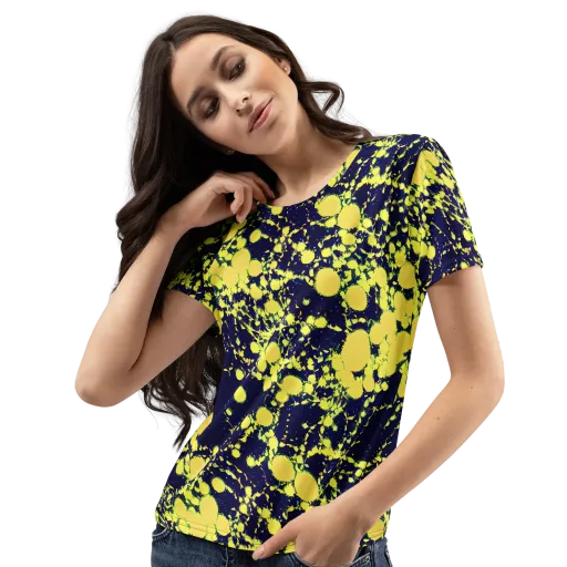 Acid Midnight on a Women's Crew Neck T-Shirt